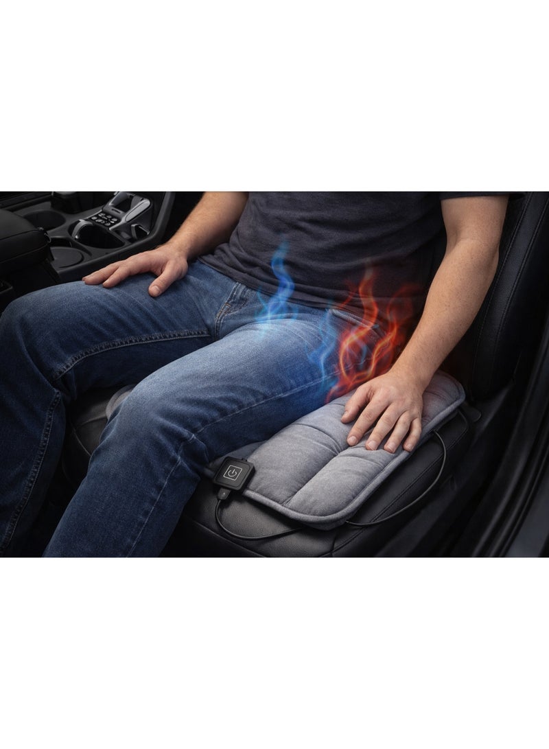 وسادة مقعد سيارة USB للتدفئة والتبريد – راحة فورية في الصيف والشتاء – مقاس 42×42 سم - Image 2